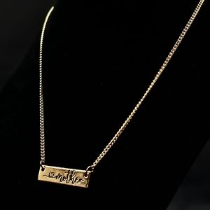 Joy Of Motherhood Gold Necklace Matching Earring Set - Paparazzi Accessories